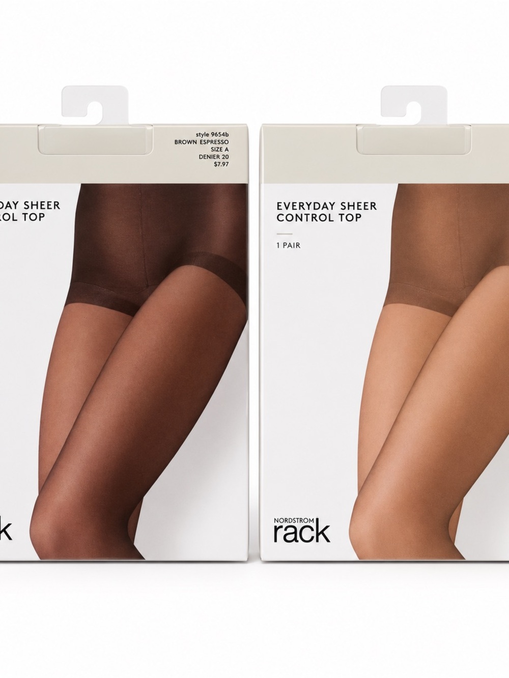 Nordstrom Rack Everyday Sheer Control Top Pantyhose Size A Lot of 2